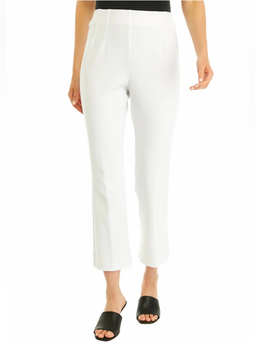 Rafaella White Stretch Slim Pants